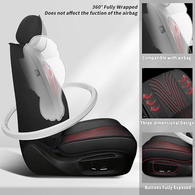 Seat Covers for Car Fit for Toyota Camry 2025 2024 2023-2012: Front Seat Covers - Image 4