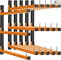 Lumber Rack Wall Mount, Heavy Duty Wood Storage Racks, 9-Level System Garage by Cyhwealth