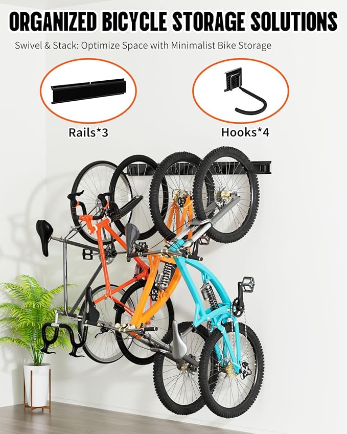 Bike Rack Wall Mount, Bike Hooks - Image 2