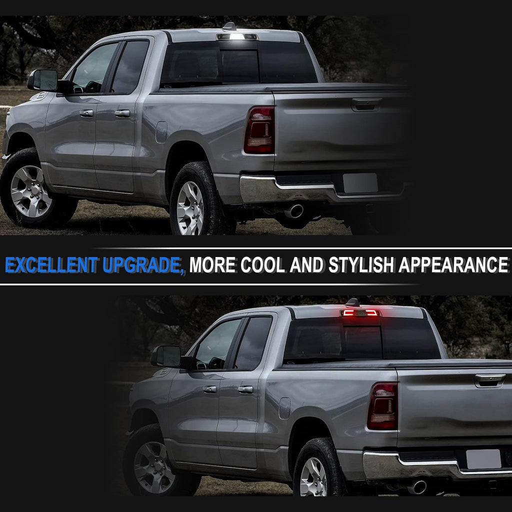 LED Third Brake Light Smoked Compatible with 2019-2026 RAM 1500 Rear High Mount 3rd Brake Lights (NOT for Classic/TRX/Camera model)