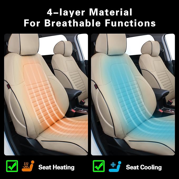 EKR Accord Car Seat Covers for Honda Accord EX-L, Hybrid 2018 2019 2020 2021 - Image 7