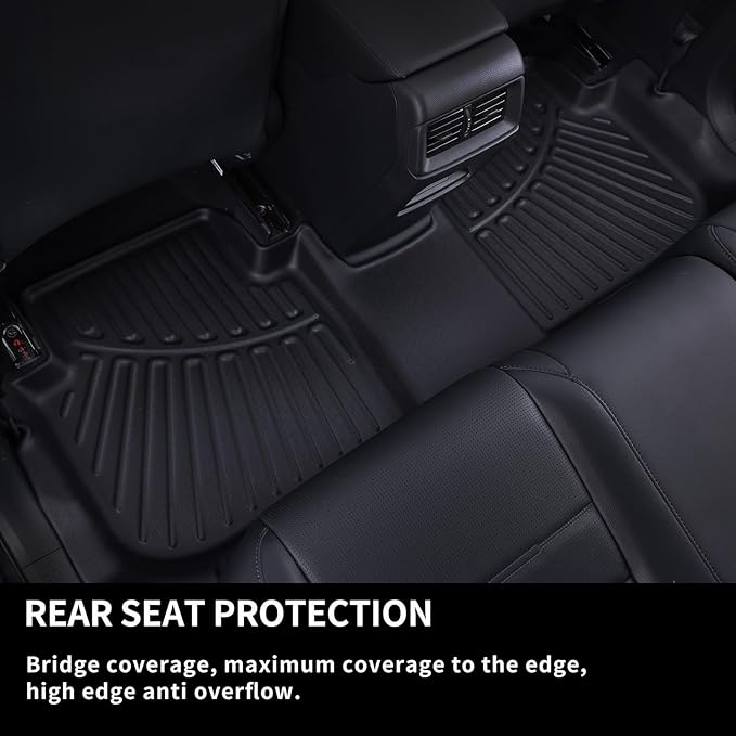 Floor Mats & Trunk Mat for Chevrolet Tahoe 2021-2024 2025-2nd Row Bucket Seat - Image 4