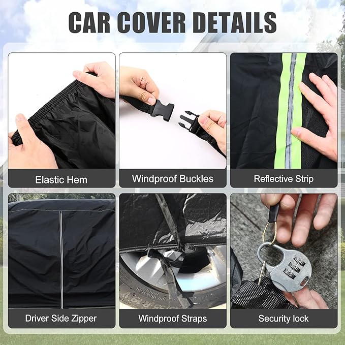 Waterproof Car Cover Compatible - Image 6
