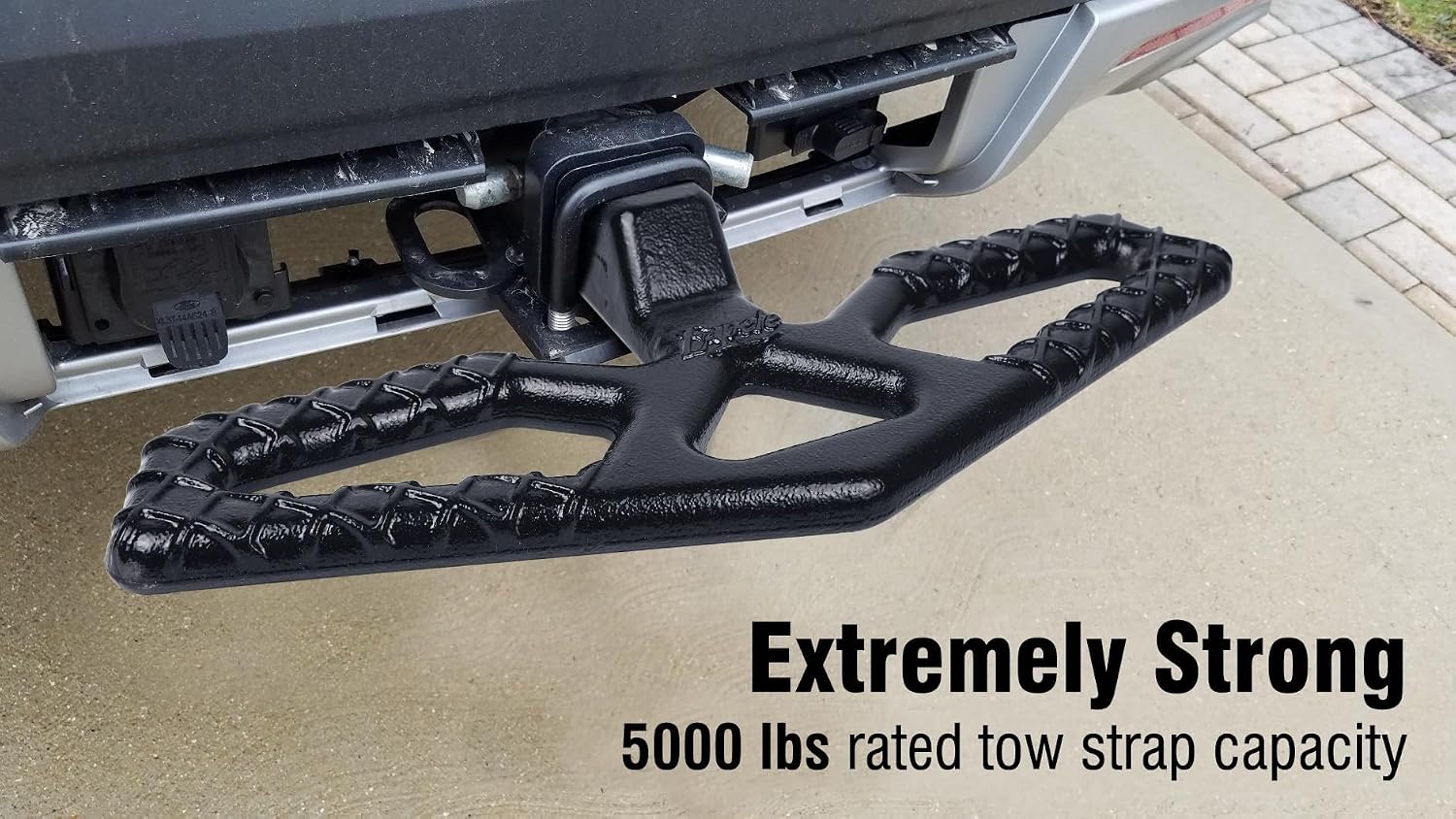 Eapele Tow Hitch Step for 2 inch Receiver, Universal Anti Slip Bumper Guard，Strong Steel 10000lbs Maximum Load, for Trailer Tow Truck Pickup SUV Pickup Van RV