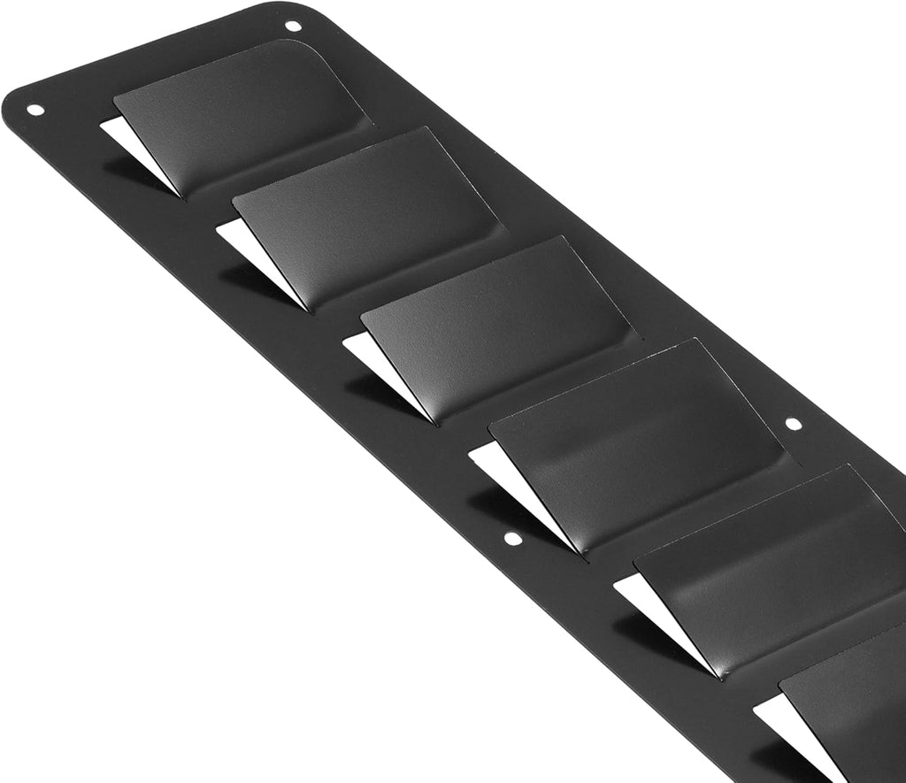 ALMULOO Universal Hood Vent Cooling Panel Front Hoods Air Intake Vent | Cooling Scoop Bonnet Cover Steel Electrophoresis Primed Black