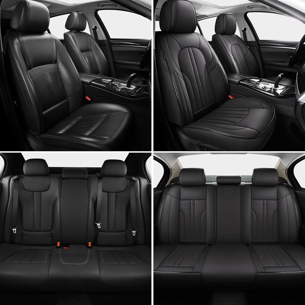 mingbron car seat cover full set, leather car, close-up detail