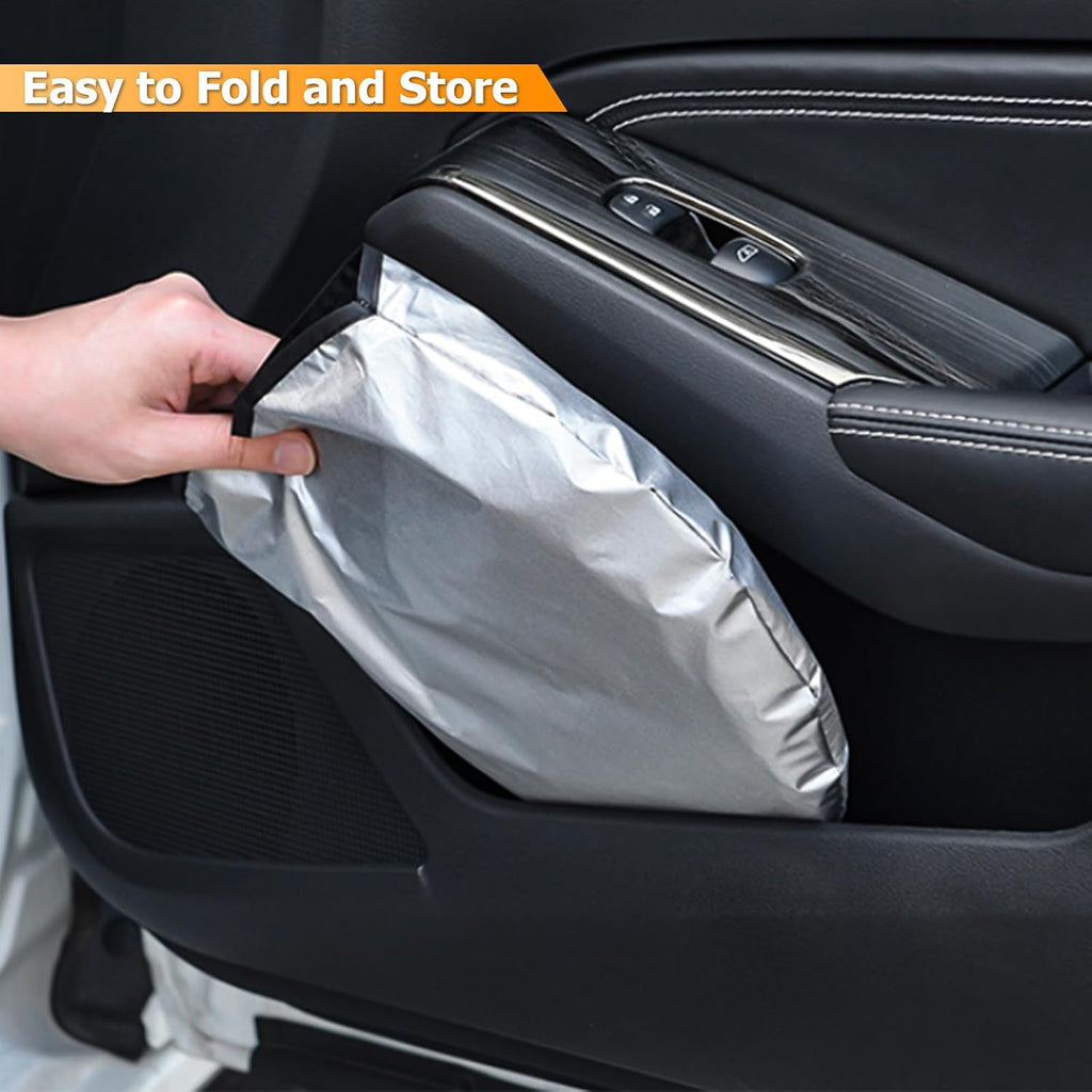 Bestview Windshield Sun Shade Custom Fit for 2015-2020 Ford F150, Foldable Front Window Sunshade Sun Visor Accessories Protector Block UV Rays Heat