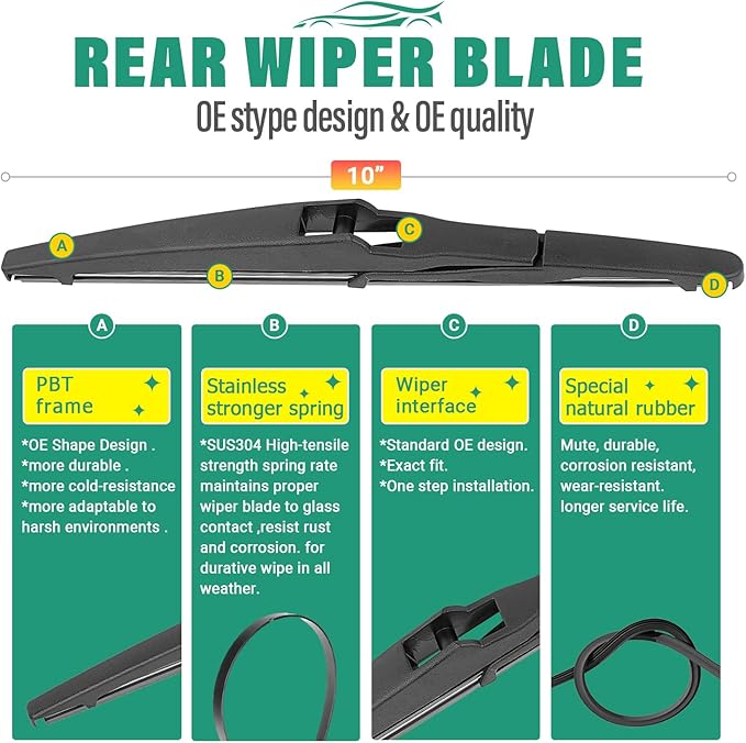 26" 16" 10" Windshield Wiper Blades Replacement - Image 4