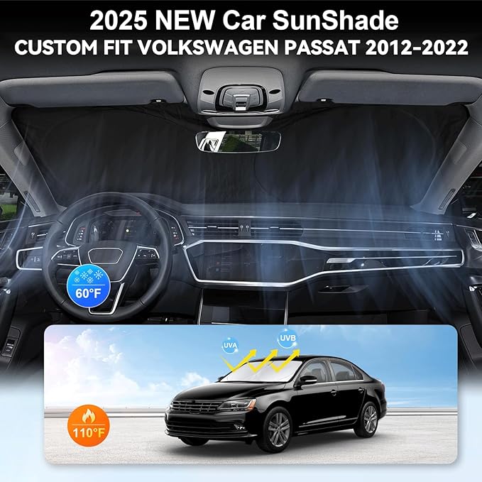 Custom Fit Passat Windshield Sunshade - Image 4