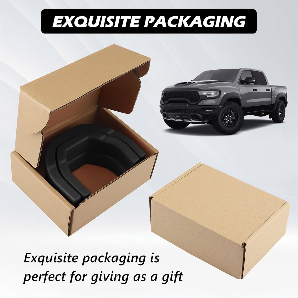 Front Tow Hooks Covers Hitch Cover Customized Car Tow Hooks Compatible with RAM 1500 Accessories 2019-2026|Black (Not Fit for RAM 1500 Classic,Warlock,RAM 2500,RAM 3500)