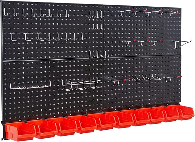 Ultrawall Pegboard Wall Organizer, Garage Storage System