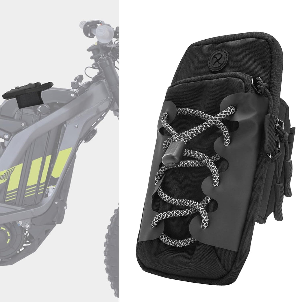 Electric Dirt Bike Bag for Surron LBX Tuttio Soleil 01 Yozma IN10 Eride Pro SS SR S, Front Battery Frame Bag for Hyper Bee Rawrr Mantis Phone Card Drinks Key Daily Necessities Storage
