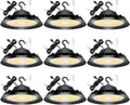 9Pack LED High Bay Lights, 300W UFO High Bay LED Shop Lights, 45000LM