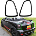 Compatible with MINI Cooper Taillight Trim Ring 2007-2014,R55 R56 R57 Rear Tail Lamp Assembly Cover Bezel for Driver Passenger Side,Replacement 51132296296,51132296297,Glossy Black,1 Pair
