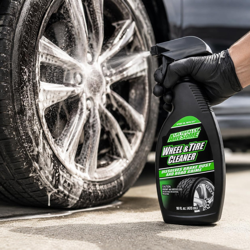 Wheel & Tire Cleaner – Heavy-Duty Formula Dissolves Brake Dust & Road Grime – Deep Cleaning for Rims, Tires & Wheels – Pack of 2, 16 fl oz Each