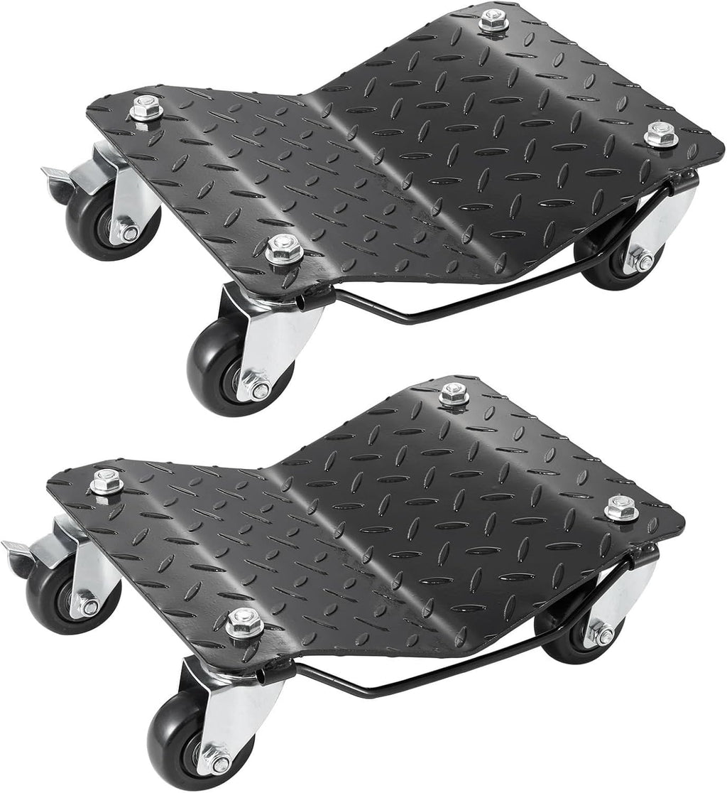 Trailer Mover Car Tire Wheel Trolley Dollies 2/4Pcs 1500 Lbs Weight Capacity Vehicle Skates Moving Tire with 4 Casters Cart Moving Cars