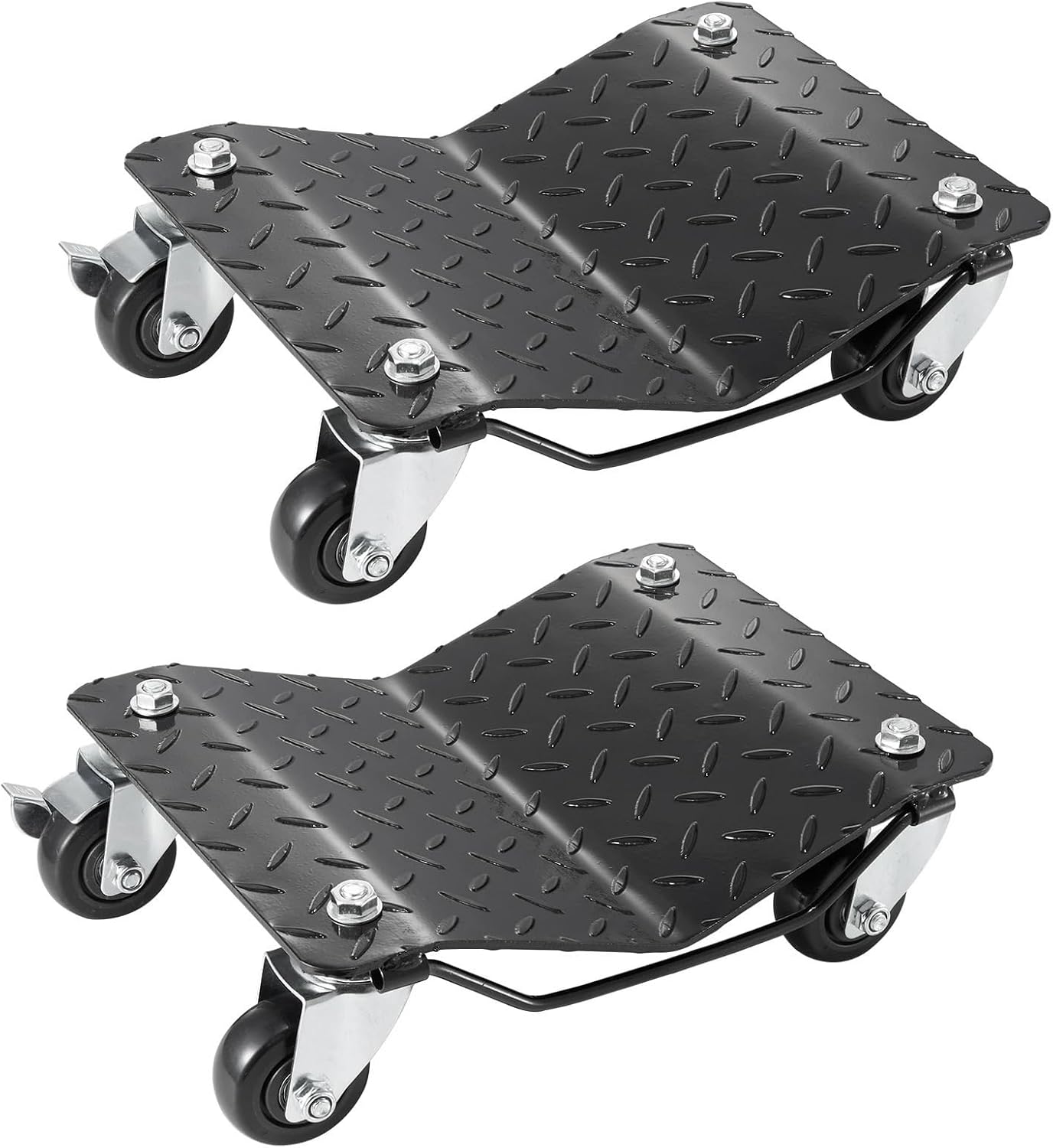 Trailer Mover Car Tire Wheel Trolley Dollies 2/4Pcs 1500 Lbs Weight Capacity Vehicle Skates Moving Tire with 4 Casters Cart Moving Cars