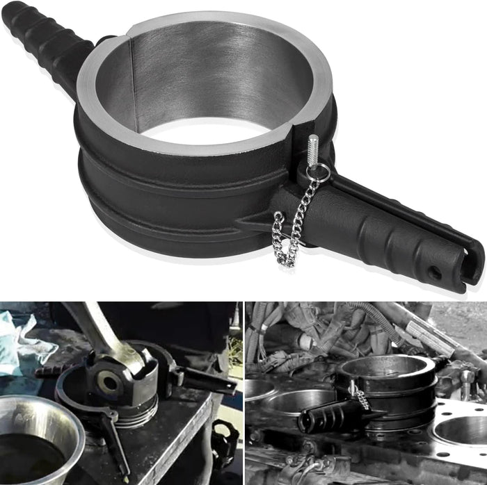 Camoo 7040 Piston Ring Compressor 5.4" Bore Alternative to PT-7040, Compatible with Cummins ISX QSX 15 & Caterpillar 3400, 3406, 3408, C15 (Black)