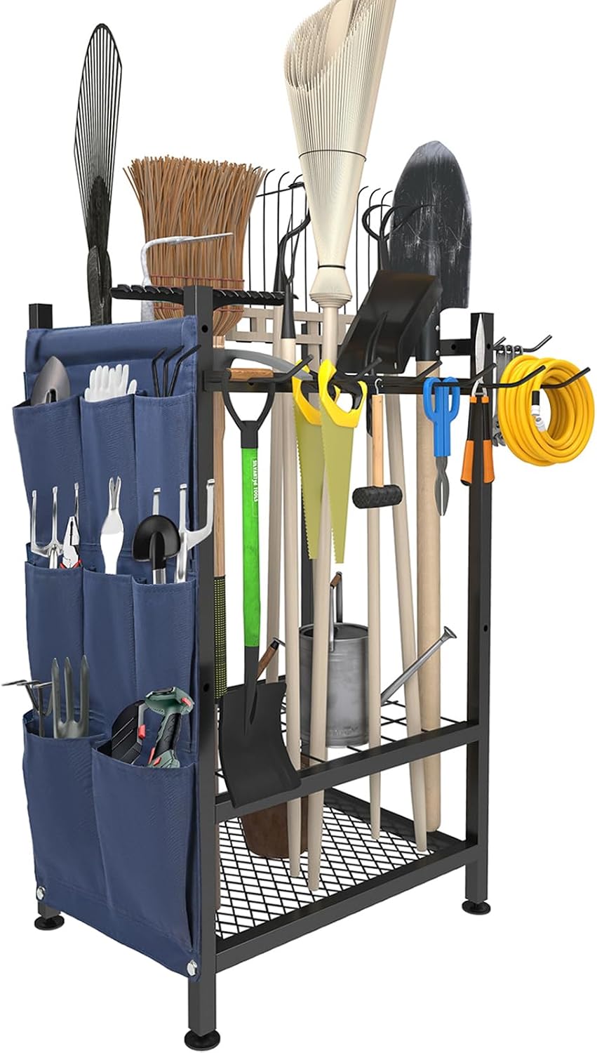 garden tool organizer, garden yard tool rack for, main product view