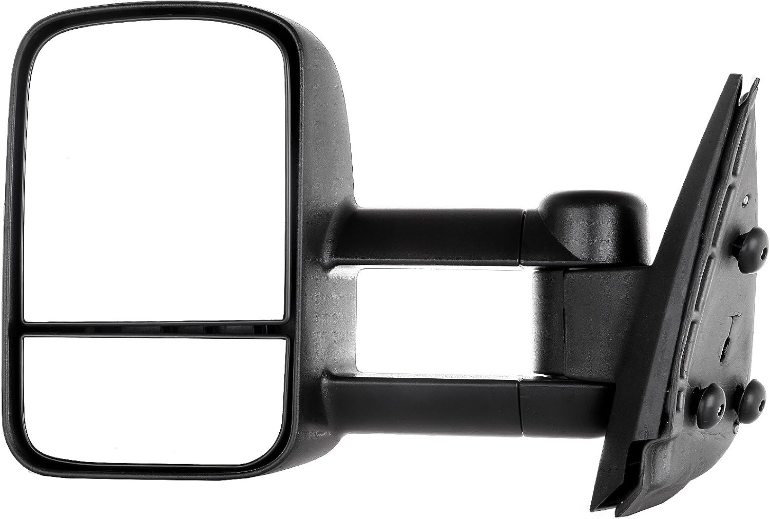 A Pair Towing Mirrors Fits 2008-2013 for Chevy Silverado for GMC Sierra 1500/2500 HD/3500, Manual Adjusted View Mirror