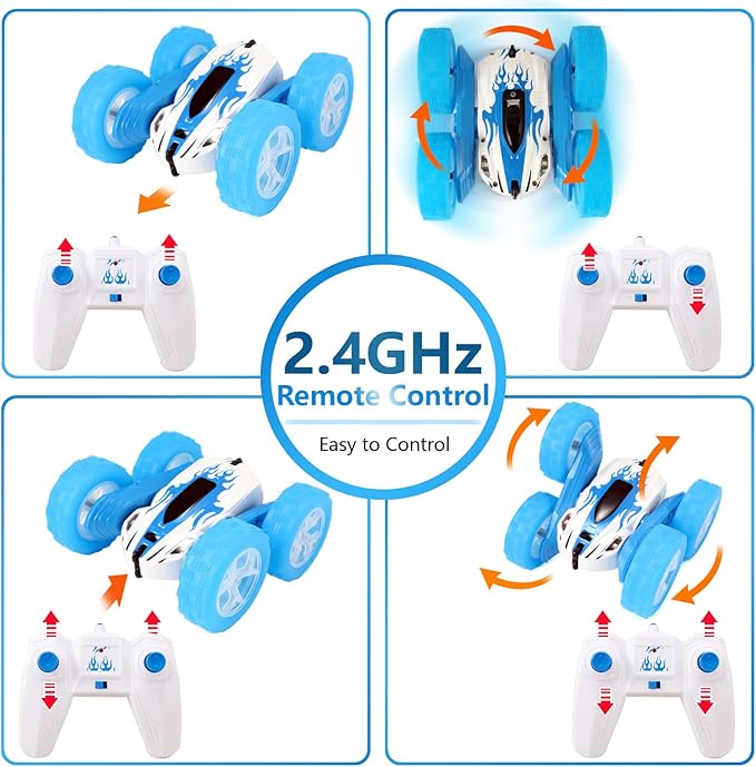 FREE TO FLY Remote Control Car For Boys: Kids RC Stunt Cars Toy - Image 3