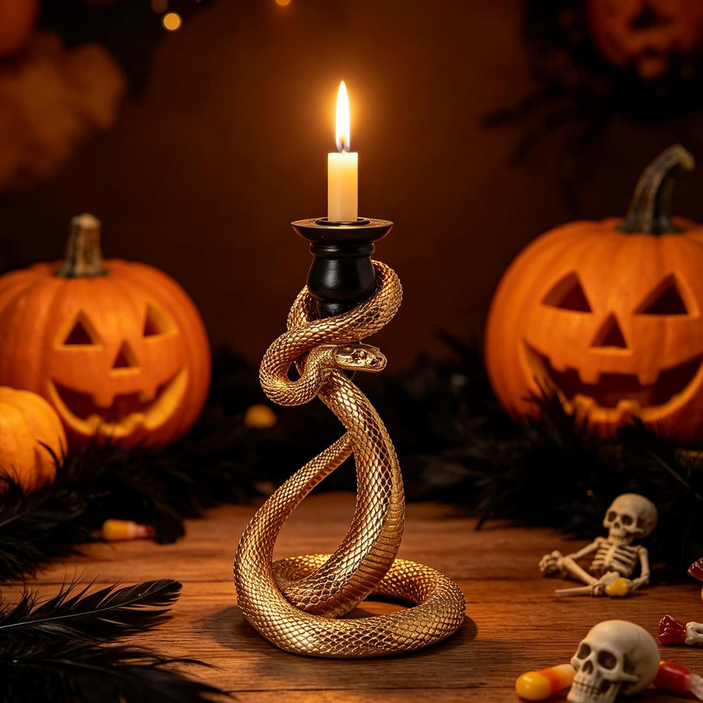 Guichifun Snake Candle Stick Holder Halloween Decoration