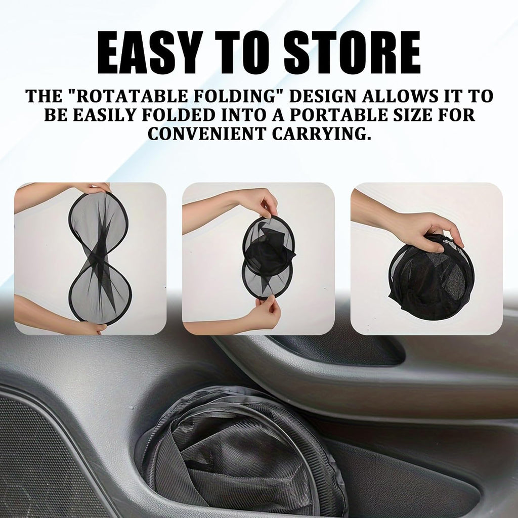 2PCS Car Window Sun Shades, Side Window UV Protection Cover with Suction Cups, Baby Kids Privacy Mesh Heat Blocker, Auto Sunshade for Cars Trucks SUV Glare Reduction Interior Accessories
