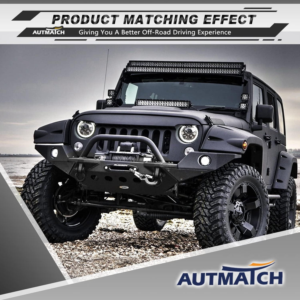 AUTMATCH Pack of 16 D Ring Shackle Washers Rubber Spacers Fits 3/4 Shackle Protect Your Bumper and Prevents Rattling Black