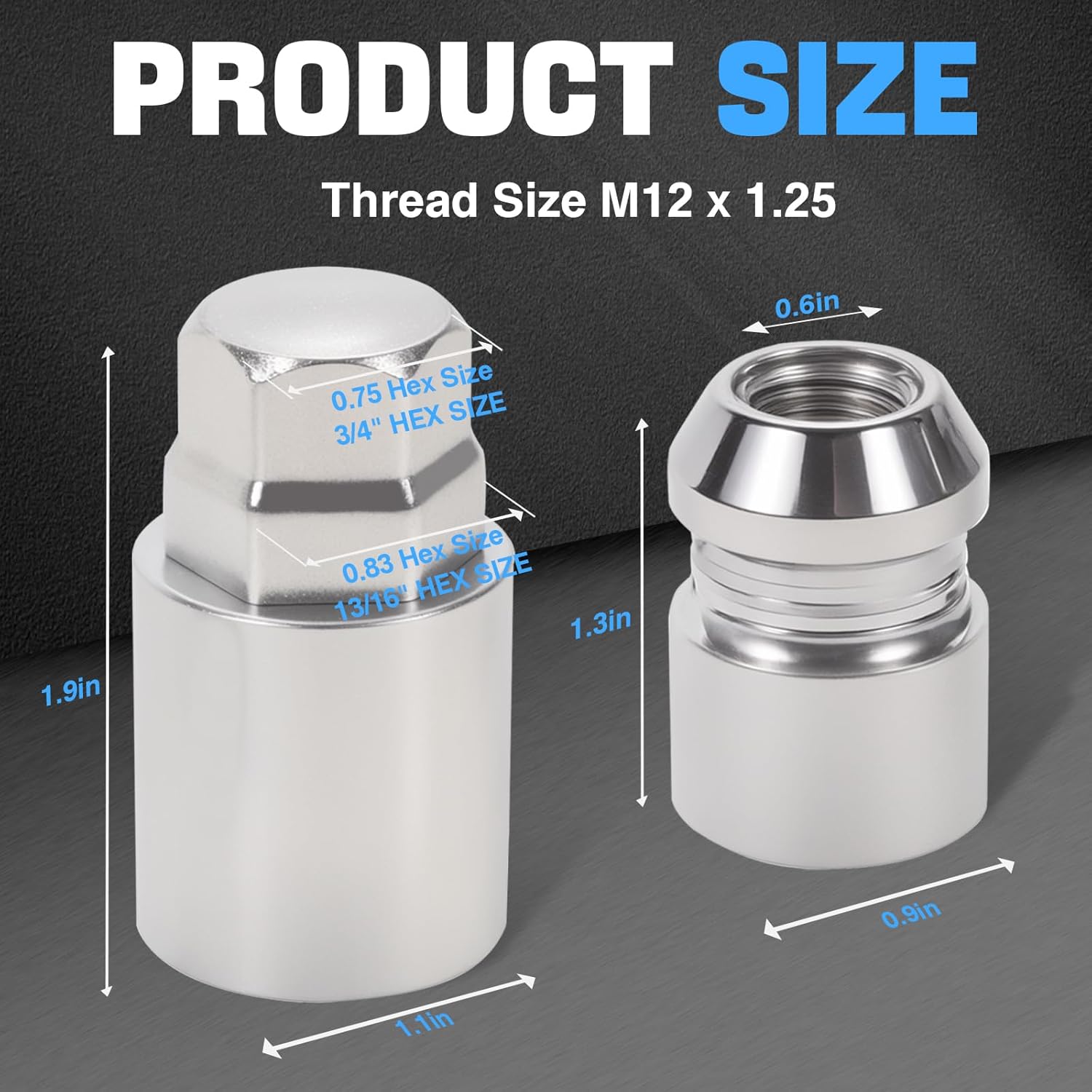 Wheel Lock Lug Nut Set M12 x 1.25 Anti Theft Fit Nissan Altima 350Z Frontier Pathfinder Murano Rogue Versa Subaru Crosstrek Forester Impreza Legacy Outback Infiniti Suzuki &More Replace 24154