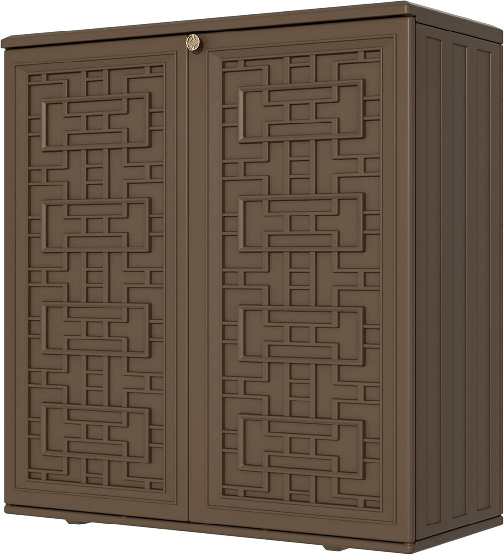 Storage Box Outdoor Caninet, Resin Indoor Storage Box Waterproof Outdoor