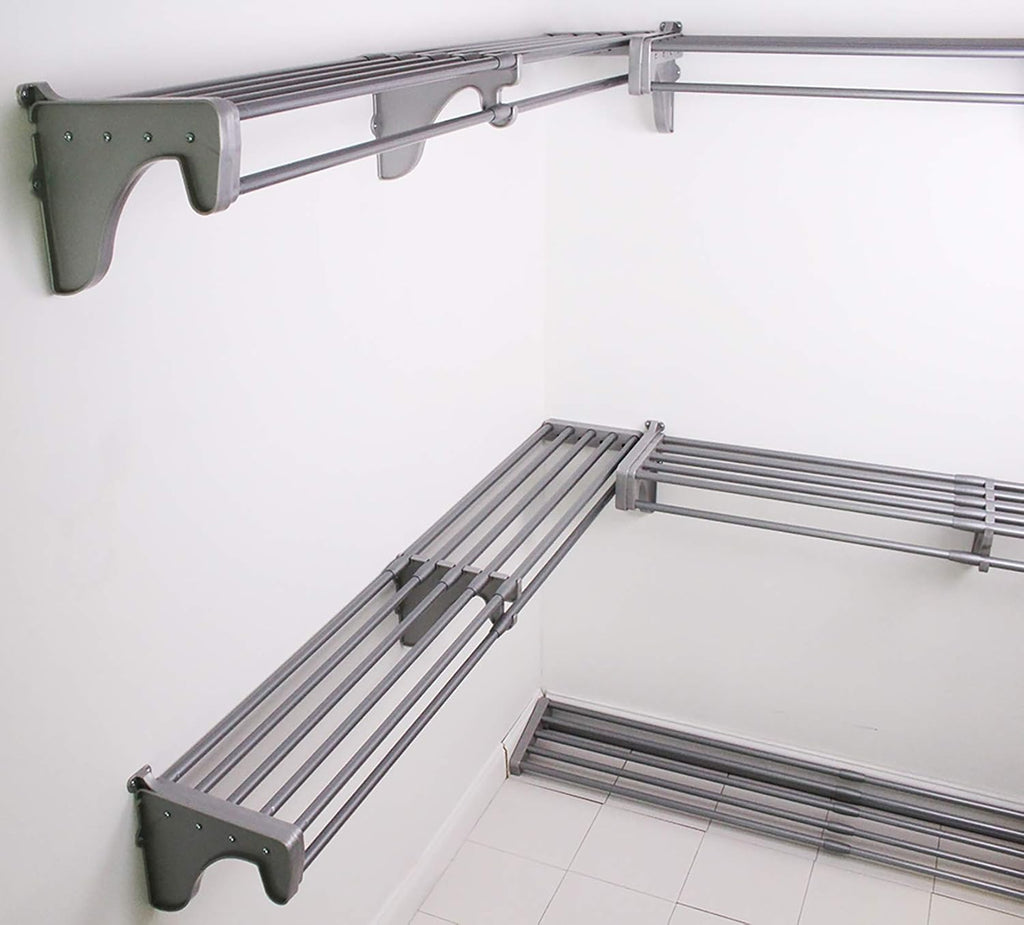 ez shelf expandable closet kit with end brackets, main product view