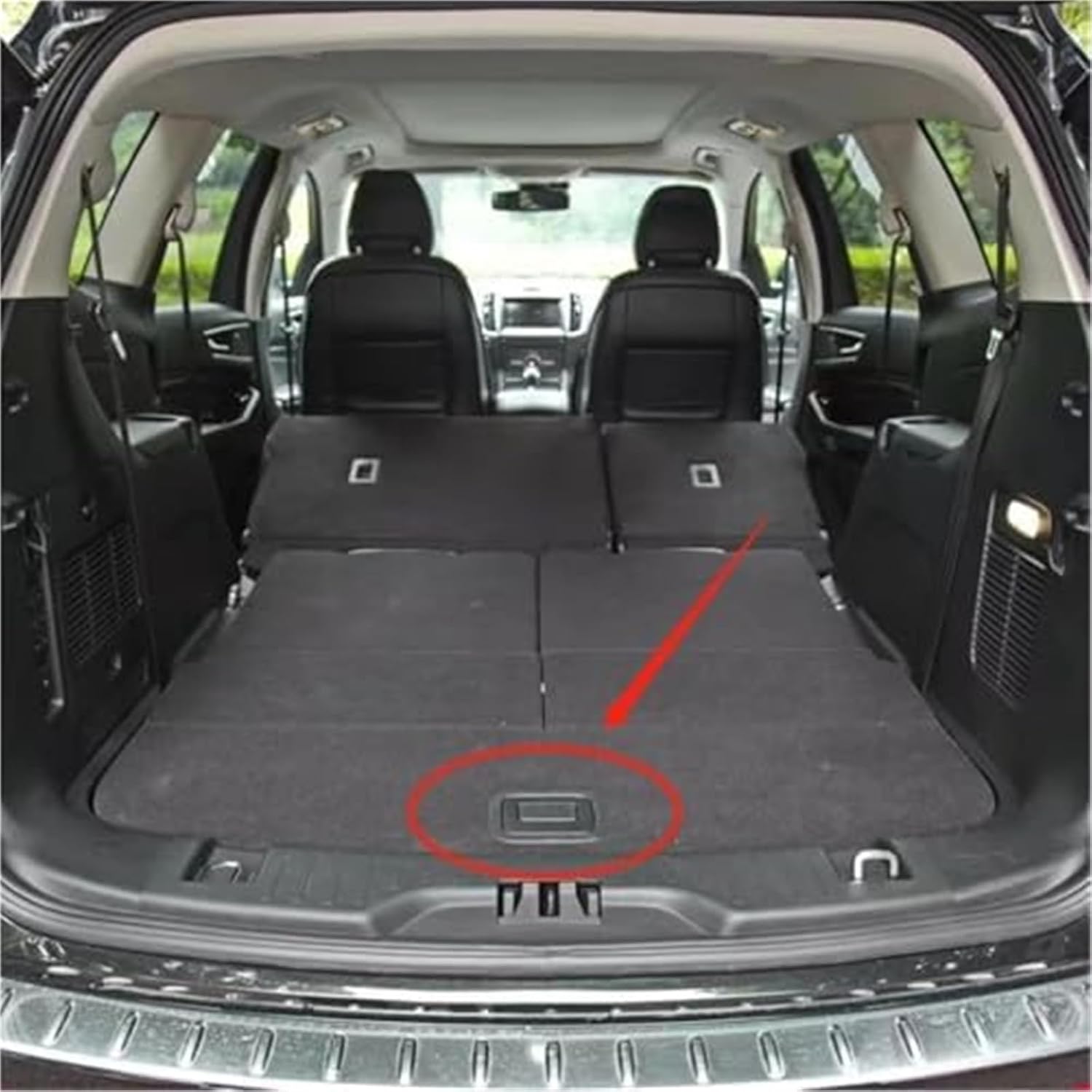 Car Rear Floor Cushion Cover Tail Trunk Plate Mat Handle Compatible with Lincoln for Continental 2015-2020 Mkx 2020-2022 for Aviator 2020