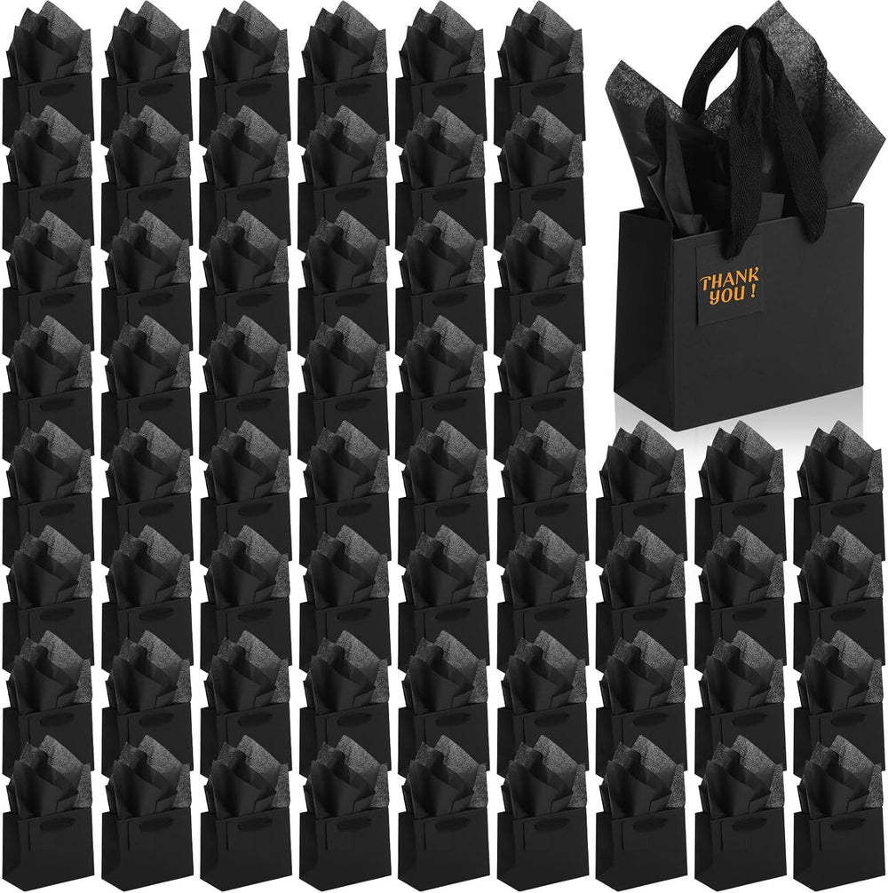 Qilery 50 Pcs Halloween Paper Gift Bag