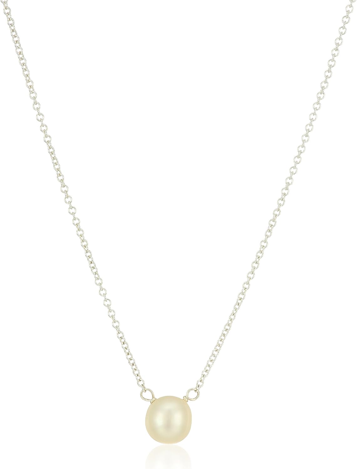 dogeared pearls of success, small white pearl, chain, main product view