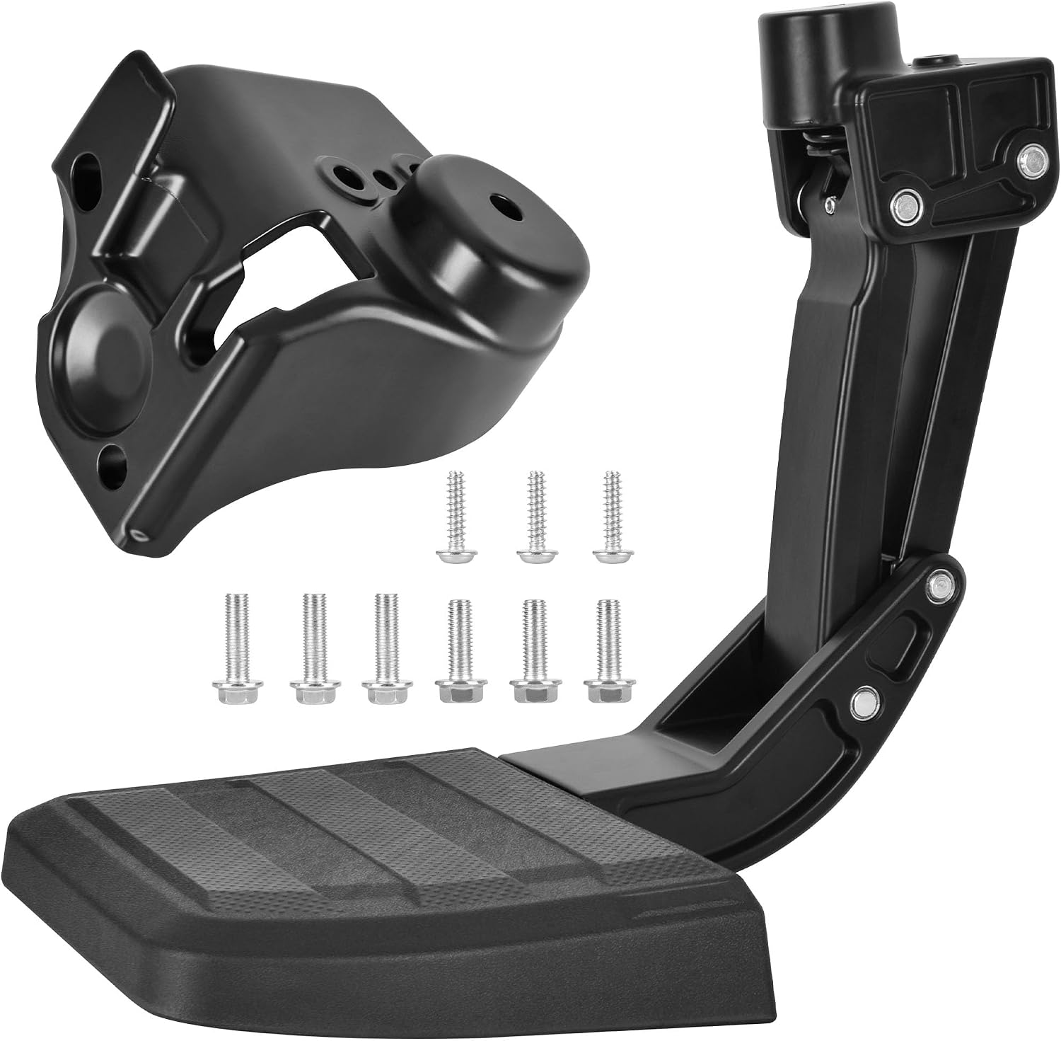 ASOPARTS Rear Bed Step Aluminum Upgraded Compatible with Toyota Tacoma 2024 2025 2026 Retractable Bumper Tailgate Step Foldable Pickup Bedstep 4th Gen Accessories Replace # PT392-35920