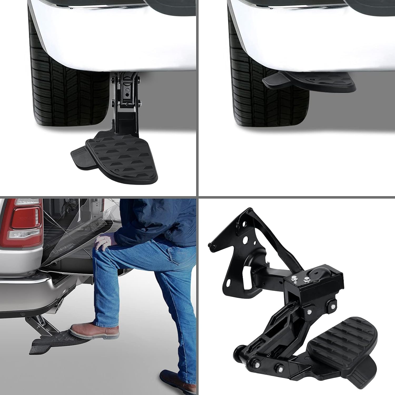 ‎82215289AG 82215289AF Rear BedStep-Retractable Trunk Bed Step Compatible with 2019-2022 Ram 1500 DT (New Body Style)