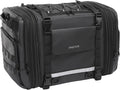 MOSISO Motorcycle Tail Bag with Expandable Capacity 32L-48L, Motorcycle Rear Seat Trunk Gear Bag with Rain Cover&Shoulder Strap, Motorbike Storage Duffle Carry Travel Luggag, Black