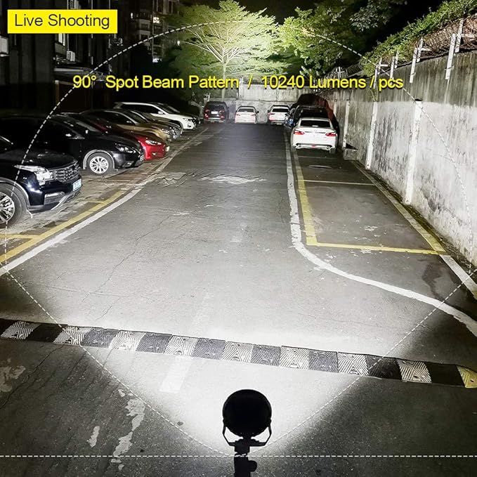 EXZEIT 7 Inch 256W Driving Lights 20480 Lumens Fog Lights Offroad Light Driving - Image 2