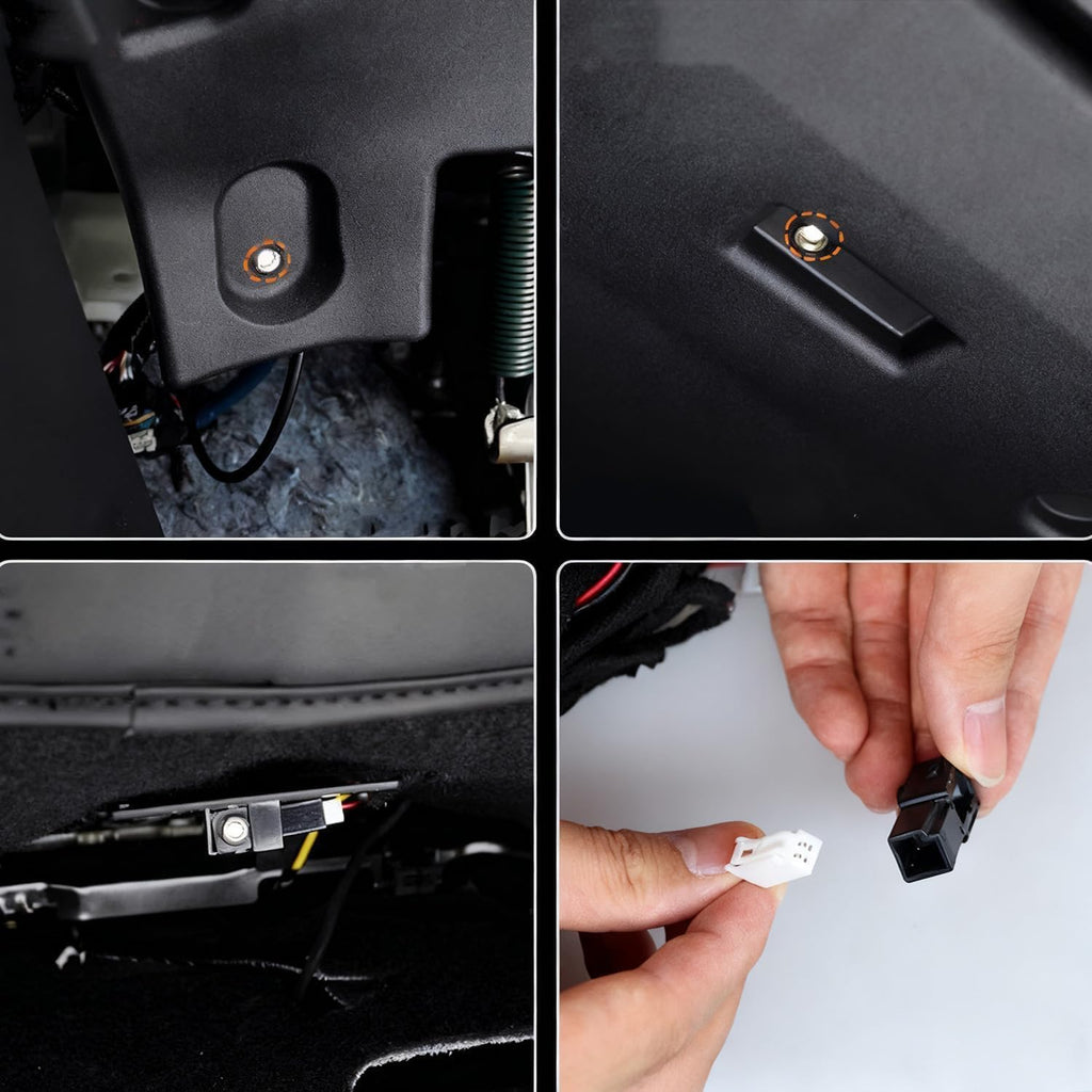 L2R for Toyota Land Cruiser Prado 250 LC250 (2024-2026) Under Dash LED Footwell Ambient Light Kit Multicolor ABS Car Interior Accessories 4 PCS (White)