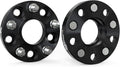25mm (1") 5x114.3 Wheel Spacers 66.1mm M12x1.25 Studs 2PCS Black Hubcentric | 6061-T6 Forged, Class 10.9 Studs, Anodized, For Infiniti G37 M35 Q60 & Nissan 350Z 370Z 240SX 300ZX Murano Maxima Sentra