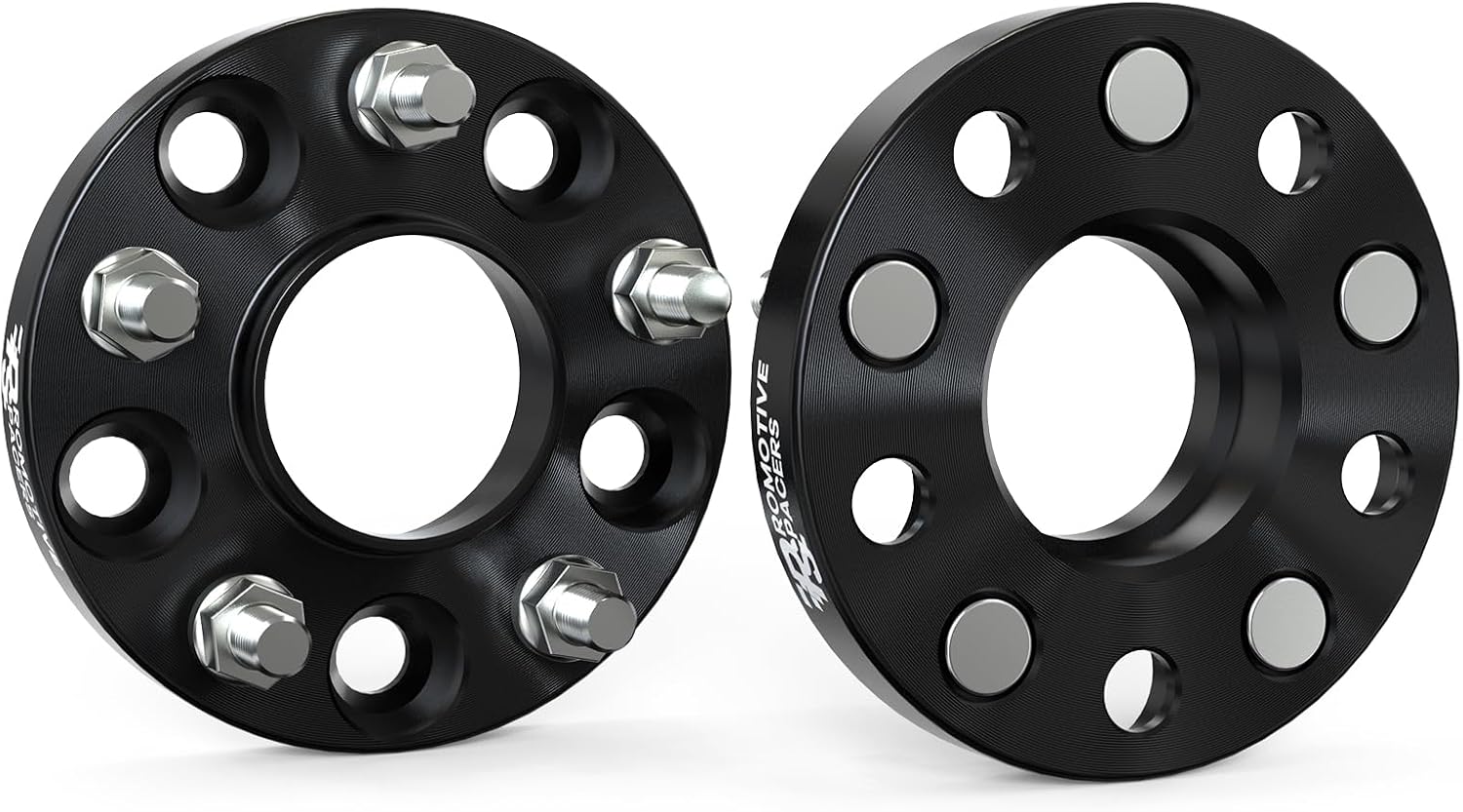 25mm (1") 5x114.3 Wheel Spacers 66.1mm M12x1.25 Studs 2PCS Black Hubcentric | 6061-T6 Forged, Class 10.9 Studs, Anodized, For Infiniti G37 M35 Q60 & Nissan 350Z 370Z 240SX 300ZX Murano Maxima Sentra