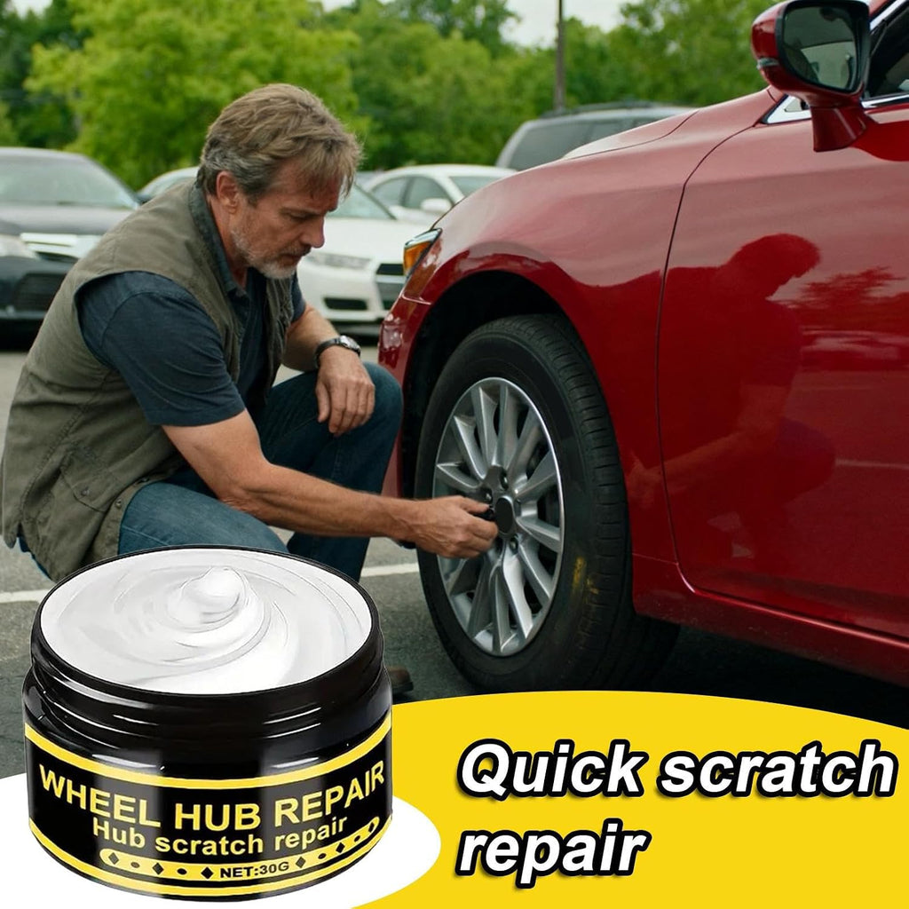 Wheel Rim Repair Kit - Scratch Wax and Metal Polishing Set for Chrome Surfaces | Ideal for Aluminum, Motorcycle, Boat, Truck, Car Door, Bumper, and Automotive Detailing Projects
