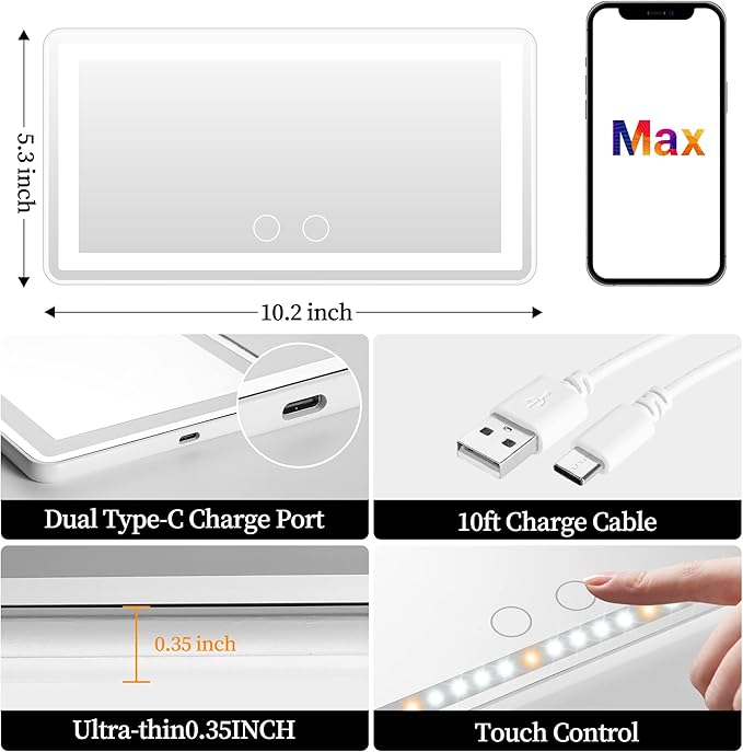 Car Sun Visor Vanity Mirror - Image 4
