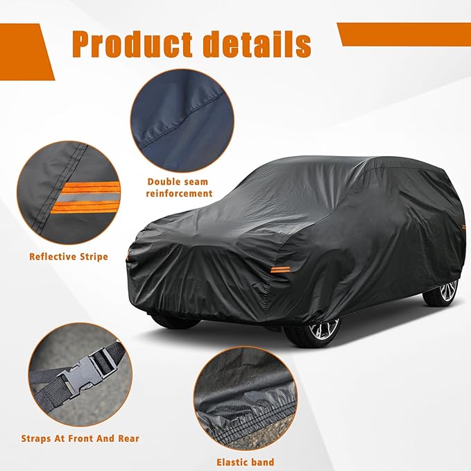 Kayme 7 Layers SUV Car Cover Custom Fit - Image 4