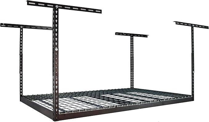 MonsterRax Overhead Garage Storage Racks 4x6, Ceiling Mounted Shelving by MonsterRAXStorageSolutions