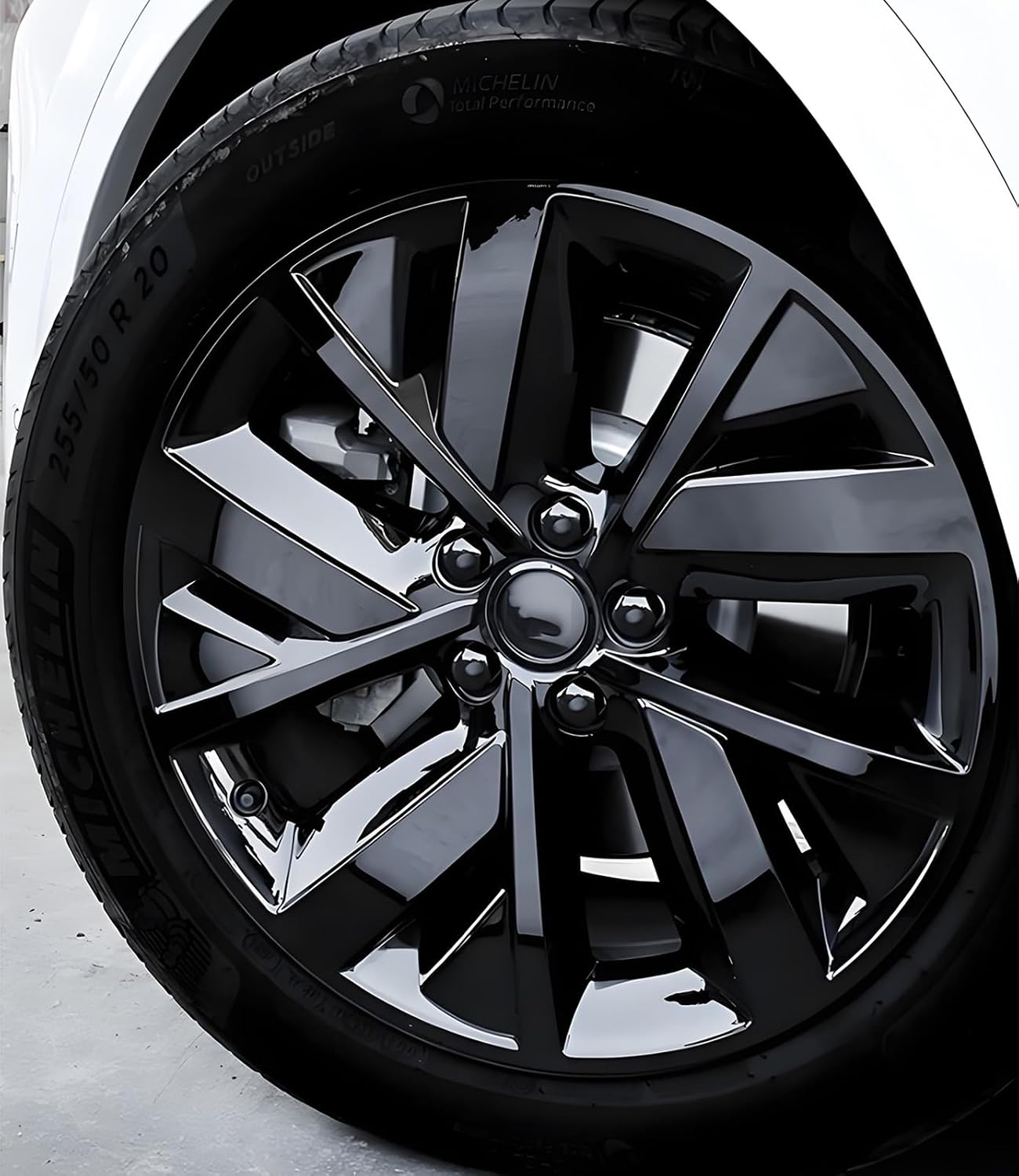 Lug Nut Covers for Nissan Pathfinder 2021-2025 2026 | Glossy finish hub decoration caps prevent rust element resistance upgrading wheel styling instantly attractive look sleeker