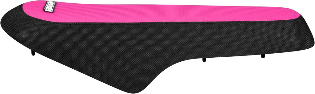 Enjoy Mfg USA-Made Gripper Seat Cover - Compatible with Tamobyke T16 Electric Bike #631 (Black Side/Pink top Standard)