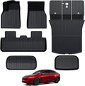 Floor Mats Set for 2025 2026 Tesla Model Y Juniper Accessories, Full Coverage