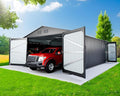 10x20 FT Upgrade Outdoor Storage Shed, Metal Garage Shed by ANTSKU