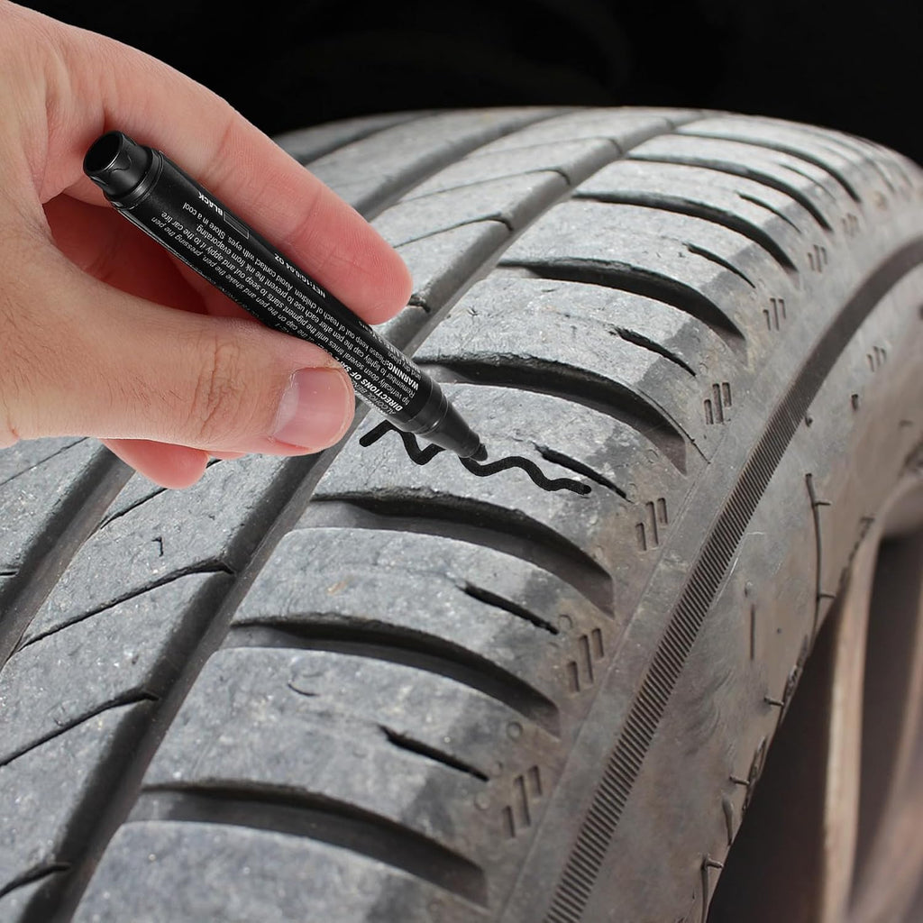 Ipetboom Tire Paint Pens Lightweight and Resistant to Wear and Tear Touch for Car Tires 3pcs